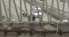 Highway 40 W reopened after concrete block falls on vehicle